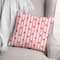Heart Stripe Pattern 18" x 18" Indoor / Outdoor Pillow